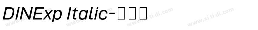 DINExp Italic字体转换